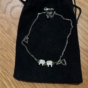 Elephant Charm Short Women’s Necklace